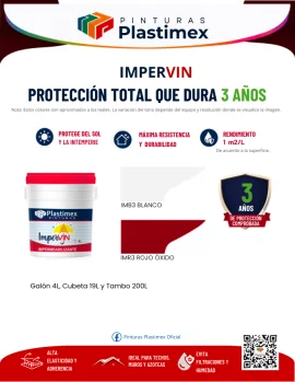 Muestrario oficial Impervin 3 años