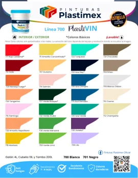 Muestrario oficial Plastivin