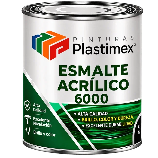 Vista ampliada del envase de Esmalte Acrílico