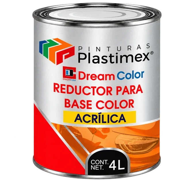Vista ampliada del envase de Reductor para Base Acrílica