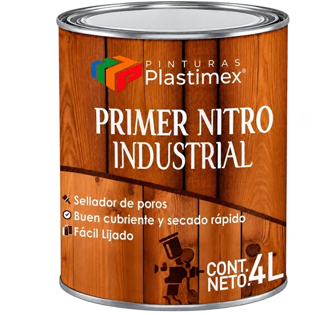 Vista ampliada del envase de Primer de nitro industrial