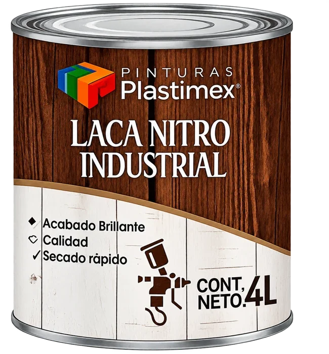 Vista ampliada del envase de Laca industrial