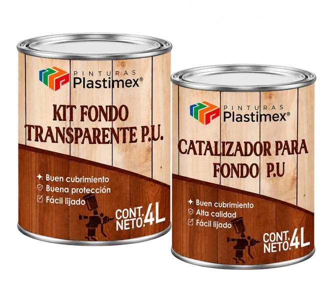 Vista ampliada del envase de Kit fondo transparente P.U/ KPU