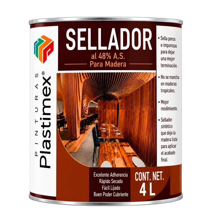 Vista ampliada del envase de Sellador altos sólidos al 48 %
